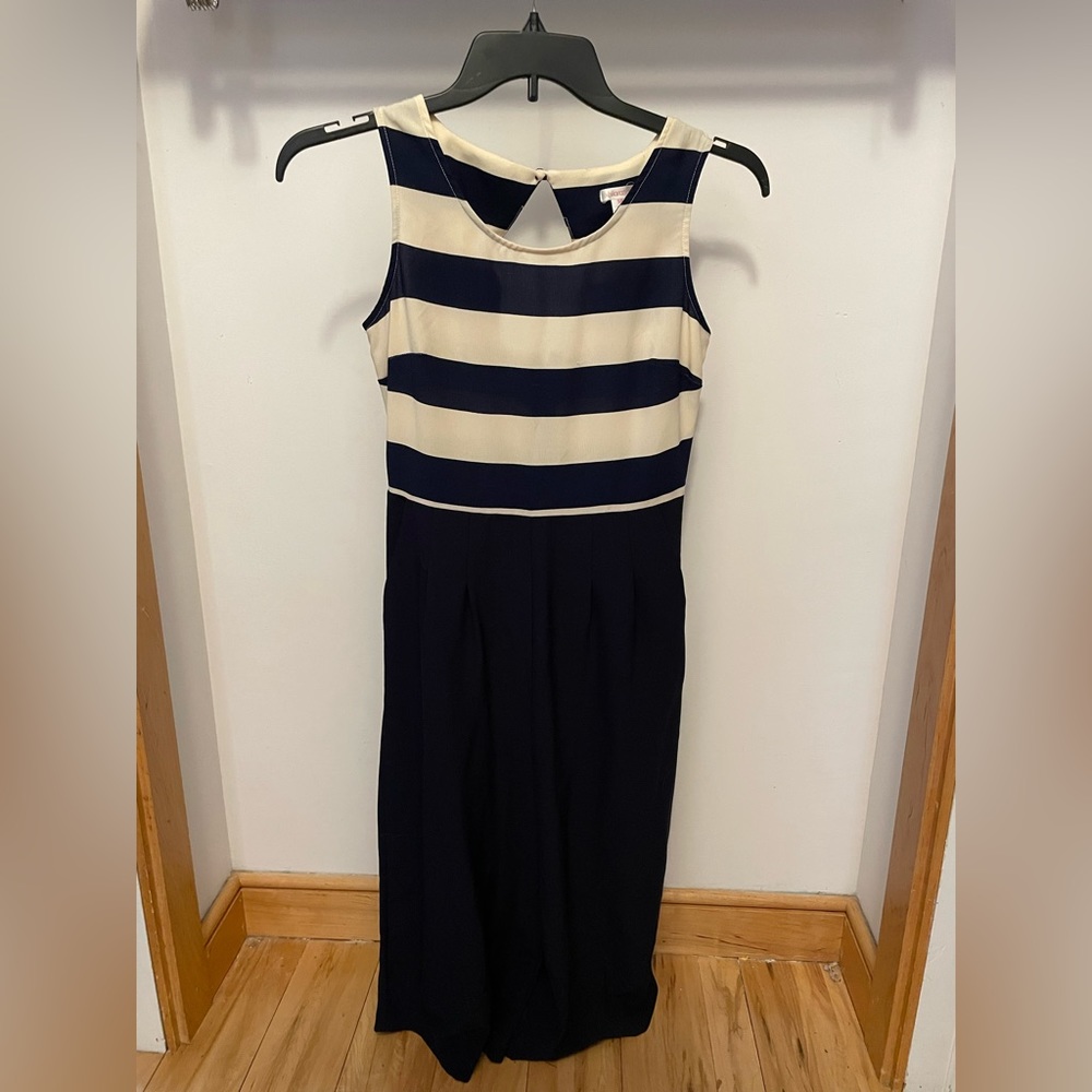 Stripped Women’s Jumpsuit with Pockets